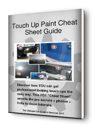touch up paint cheat sheet guide
